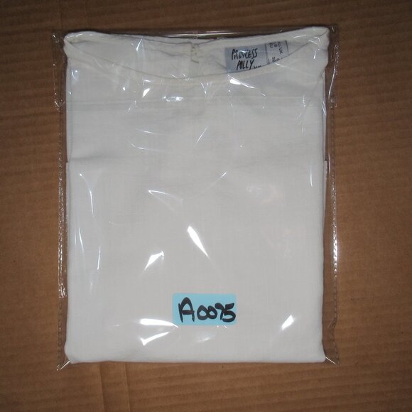 Princess Polly White Cotton Sheer Hem Top | Size US 0 - Picture 10 of 10